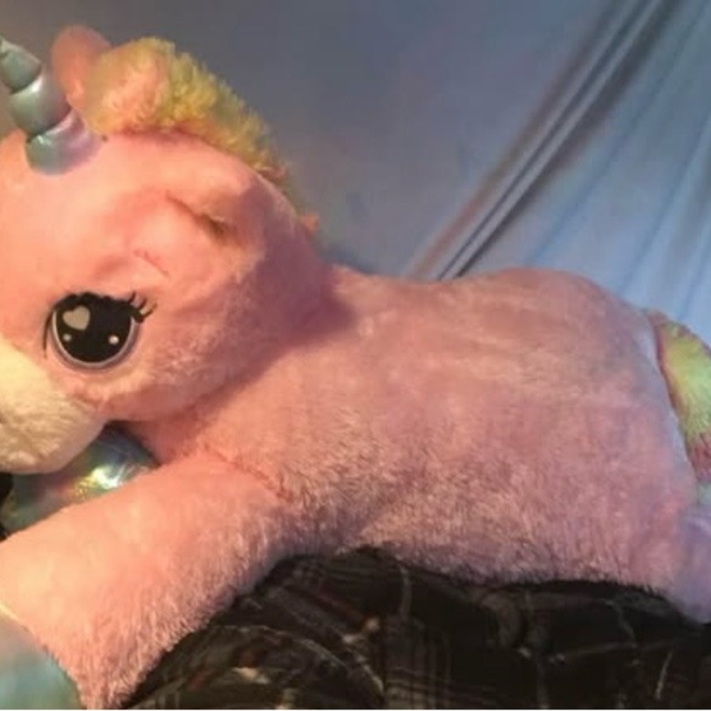 Huge Pink Unicorn Plush Toy